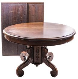 310 - MESA DE COMEDOR EXTENSIBLE DE FINALES DE SIGLO XIX