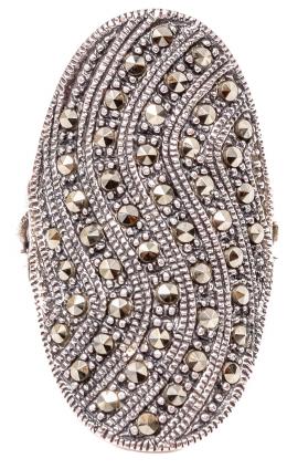90 - ANILLO LANZADERA CON MARQUESITAS