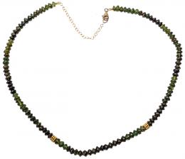137 - COLLAR GARGANTILLA CON TURMALINAS VERDES