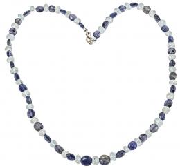127 - COLLAR DE IOLITA Y CRISTAL DE ROCA