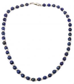 123 - COLLAR CON LAPISLÁZULI Y PERLAS