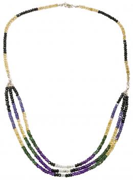139 - COLLAR GARGANTILLA DE TRES HILOS 
