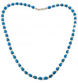 135 - COLLAR DE TURQUESA Y PERLAS