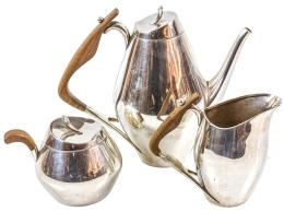 843 - SERVICIO DE CAFÉ EN PLATA DEL ÚLTIMO CUARTO DEL S.XX