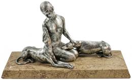 915 - FIGURA EN CALAMINA FRANCESA CIRCA 1920