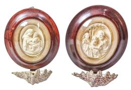 1027 - PAREJA DE BENDITERAS DE PRINCIPIOS DE SIGLO XIX