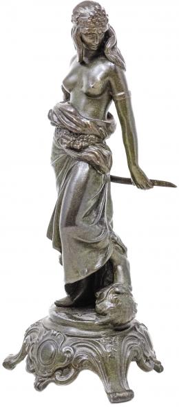 853 - FIGURA EN CALAMINA DEL PRIMER CUARTO DEL S.XX