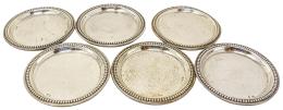 764 - SEIS PLATOS PARA PAN DE MEDIADOS DE SIGLO XX