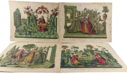 214 - COLECCIÓN DE CINCO GRABADOS DEL SIGLO XVIII