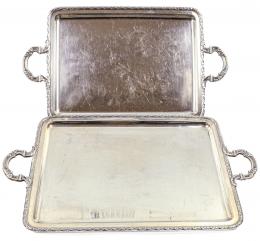 711 - DOS BANDEJAS DE PLATA DEL PRIMER TERCIO DEL S.XX