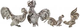 705 - CUATRO GALLOS DE PLATA