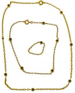 119 - CONJUNTO DE ANILLO, PULSERA Y GARGANTILLA