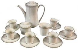 465 - JUEGO DE CAFÉ EN PORCELANA ALEMANA AÑOS 60