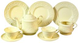 464 - JUEGO DE CAFÉ EN LOZA INGLESA WEDGWOOD ULTIMO CUARTO S.XX