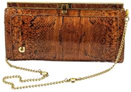 793 - BOLSO EN PIEL DE SERPIENTE DEL ÚLTIMO CUARTO DEL S.XX