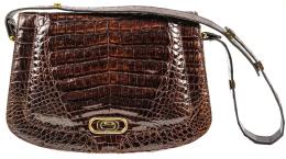 792 - BOLSO EN PIEL DE COCODRILO DEL ÚLTIMO CUARTO DEL S.XX