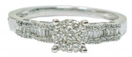 94 - ANILLO ROSETÓN CON BRILLANTES