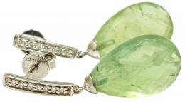 171 - PENDIENTES CON BRILLANTES Y PRENHITA