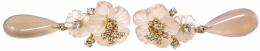 184 - PENDIENTES FLORALES EN PLATA