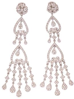 133 - PENDIENTES LARGOS CON BRILLANTES