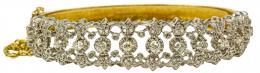 146 - PULSERA ESCLAVA CON BRILLANTES DE LOS AÑOS 40