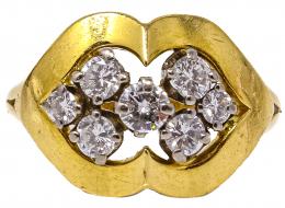 60 - ANILLO CON BRILLANTES
