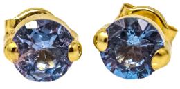 122 - PENDIENTES CON CUARZO AZUL