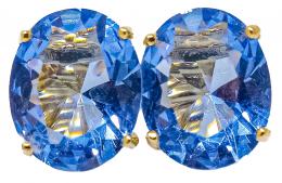 121 - PENDIENTES CON CUARZO AZUL