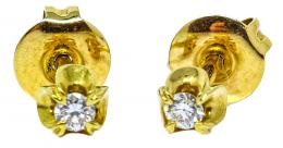 142 - PENDIENTES SOLITARIO CON BRILLANTE