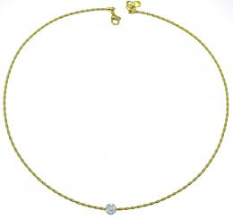 94 - GARGANTILLA CON ROSETÓN DE BRILLANTES