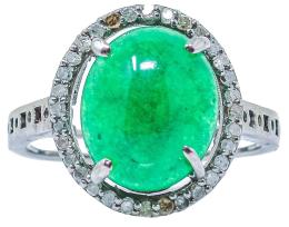 24 - ANILLO ROSETÓN CON DIAMANTES