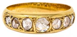 163 - SORTIJA CON DIAMANTES DEL S.XIX