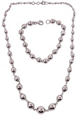 104 - GARGANTILLA Y PULSERA DE PLATA