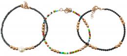 207 - TRES PULSERAS DE PLATA