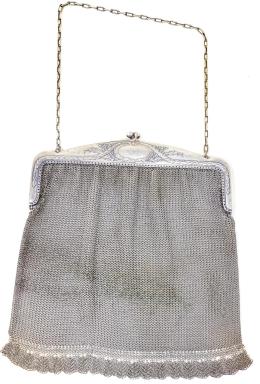 671 - BOLSO DE MALLA DEL PRIMER CUARTO DE SIGLO XX