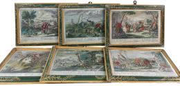228 - COLECCIÓN DE SEIS GRABADOS CIRCA 1800