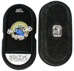 84 - BROCHE DE BISUTERÍA ESTILO ART DECÓ