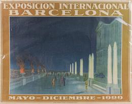 226 - CARTEL EXPOSICION INTERNACIONAL BARCELONA 1929