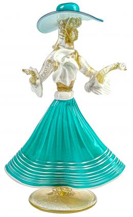 33 - FIGURA EN CRISTAL DE MURANO DE MEDIADOS DEL S.XX