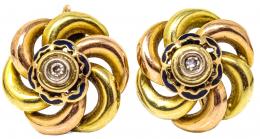 136 - PENDIENTES NUDO CON ESMALTE
