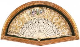870 - ABANICO CON ABANIQUERA DE PRINCIPIOS DEL S.XX