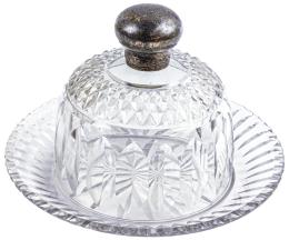 51 - QUESERA DE CRISTAL DE LOS AÑOS 40