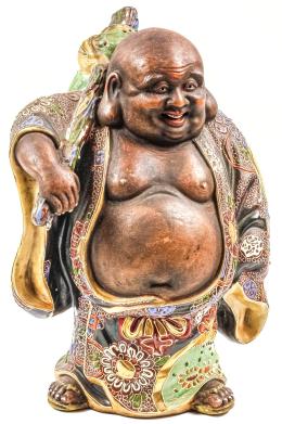 400 - FIGURA EN PORCELANA SATSUMA DEL PRIMER TERCIO DEL S.XX