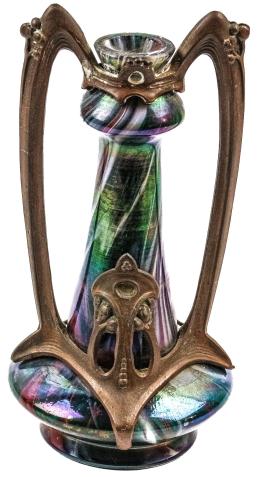 38 - JARRÓN ART NOUVEAU FRANCÉS CIRCA 1900