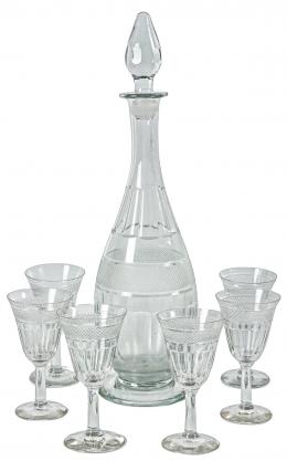 23 - CONJUNTO LICORERO EN CRISTAL PRIMER TERCIO S.XX