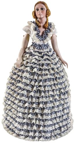 498 - MUÑECA LÁMPARA DE BISCUIT