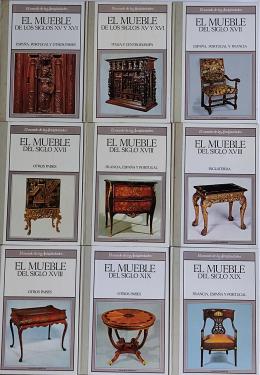 311 - NUEVE LIBROS SOBRE MUEBLES DE ¿EL MUNDO DE LAS ANTIGÜEDADES"