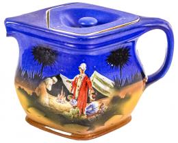 495 - TETERA ART DECÓ EN PORCELANA INGLESA