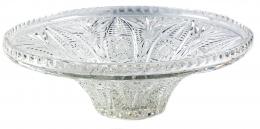 35 - GRAN CENTRO DE MESA EN CRISTAL DE MEDIADOS DEL S.XX
