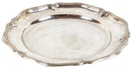 725 - PLATO DECORATIVO EN PLATA DE MEDIADOS DEL S.XX